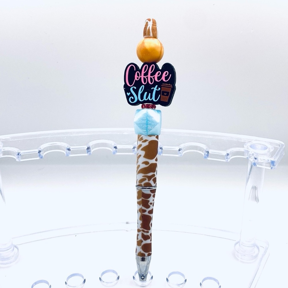 Coffee Sl*t Ink pen From My Build A Bead Pen Series